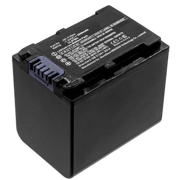 Batteries N Accessories BNA-WB-L9210 Digital Camera Battery - Li-ion, 7.3V, 2050mAh, Ultra High Capacity - Replacement for Sony NP-FV50A Battery