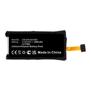 Batteries N Accessories BNA-WB-P13746 Smartwatch Battery - Li-Pol, 3.85V, 200mAh, Ultra High Capacity - Replacement for Samsung EB-BR360ABE Battery