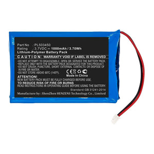 Batteries N Accessories BNA-WB-P12102 Baby Monitor Battery - Li-Pol, 3.7V, 1000mAh, Ultra High Capacity - Replacement for Luvion PL503450 Battery