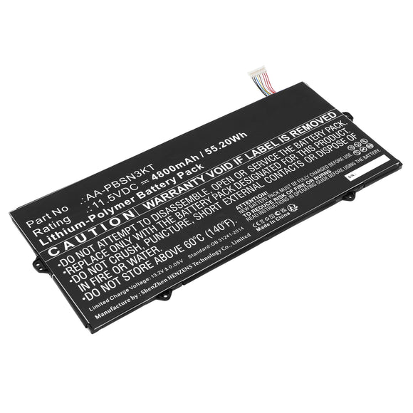 Batteries N Accessories BNA-WB-P19136 Laptop Battery - Li-Pol, 11.5V, 4800mAh, Ultra High Capacity - Replacement for Samsung AA-PBSN3KT Battery