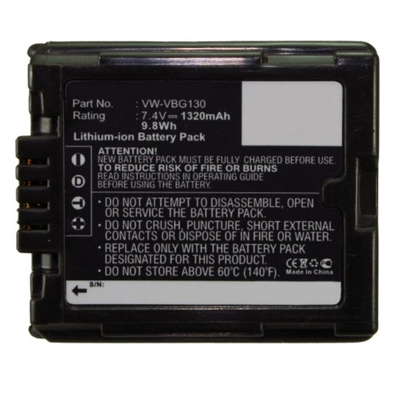 Batteries N Accessories BNA-WB-L9089 Digital Camera Battery - Li-ion, 7.4V, 1320mAh, Ultra High Capacity - Replacement for Panasonic DMW-BLA13 Battery