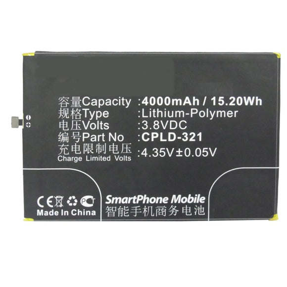 Batteries N Accessories BNA-WB-P3239 Cell Phone Battery - Li-Pol, 3.8V, 4000 mAh, Ultra High Capacity Battery - Replacement for Coolpad CPLD-317 Battery