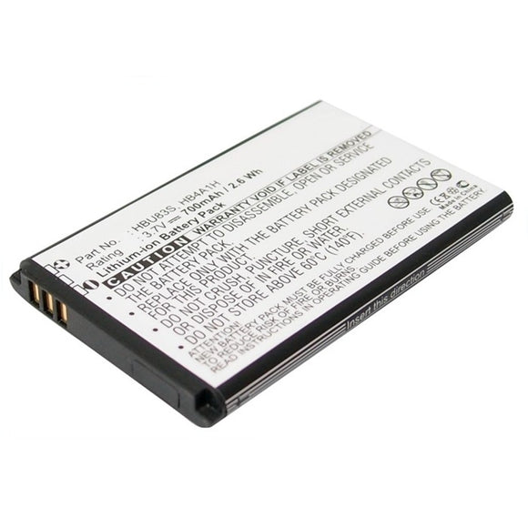 Batteries N Accessories BNA-WB-L9492 Cell Phone Battery - Li-ion, 3.7V, 700mAh, Ultra High Capacity - Replacement for AT&T HB4A1H Battery