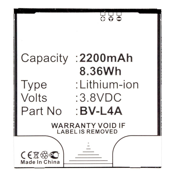 Batteries N Accessories BNA-WB-L608 Cell Phone Battery - li-ion, 3.8V, 2200 mAh, Ultra High Capacity Battery - Replacement for Nokia BV-L4A Battery