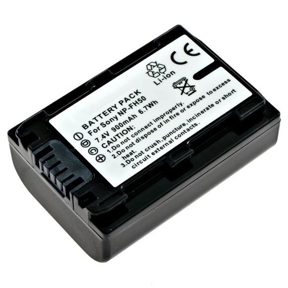 Batteries N Accessories BNA-WB-NPFP50 Camcorder Battery - li-ion, 7.4V, 800 mAh, Ultra High Capacity Battery - Replacement for Sony NP-FP50 Battery
