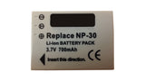 Batteries N Accessories BNA-WB-CCFNP30 Digital Camera Battery - Li-Ion, 3.7V, 700 mAh, Ultra High Capacity Battery - Replacement for Fuji NP-30 Battery