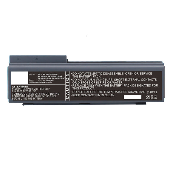 Batteries N Accessories BNA-WB-L13520 Laptop Battery - Li-ion, 10.8V, 4400mAh, Ultra High Capacity - Replacement for Toshiba PA3009U-1BAR Battery