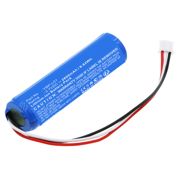 Batteries N Accessories BNA-WB-L18099 Speaker Battery - Li-ion, 3.7V, 2600mAh, Ultra High Capacity - Replacement for Yamaha YBP-L01 Battery