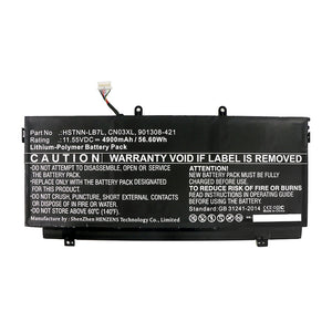 Batteries N Accessories BNA-WB-P16084 Laptop Battery - Li-Pol, 11.55V, 4900mAh, Ultra High Capacity - Replacement for HP CN03XL Battery