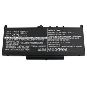 Batteries N Accessories BNA-WB-P9599 Laptop Battery - Li-Pol, 7.6V, 7200mAh, Ultra High Capacity - Replacement for Dell J60J5 Battery