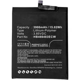 Batteries N Accessories BNA-WB-P17332 Cell Phone Battery - Li-Pol, 3.85V, 3900mAh, Ultra High Capacity - Replacement for Huawei HB466483ECW Battery