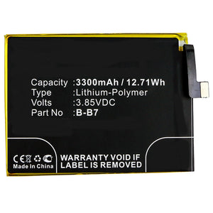 Batteries N Accessories BNA-WB-P9952 Cell Phone Battery - Li-Pol, 3.85V, 3300mAh, Ultra High Capacity - Replacement for BBK B-B7 Battery