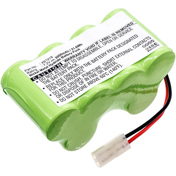 Batteries N Accessories BNA-WB-H6726 Vacuum Cleaners Battery - Ni-MH, 7.2V, 3000 mAh, Ultra High Capacity Battery - Replacement for Euro Pro XB1918 Battery