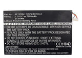 Batteries N Accessories BNA-WB-P5108 Tablets Battery - Li-Pol, 3.7V, 7300 mAh, Ultra High Capacity Battery - Replacement for Acer 1ICP4/83/103-2 Battery
