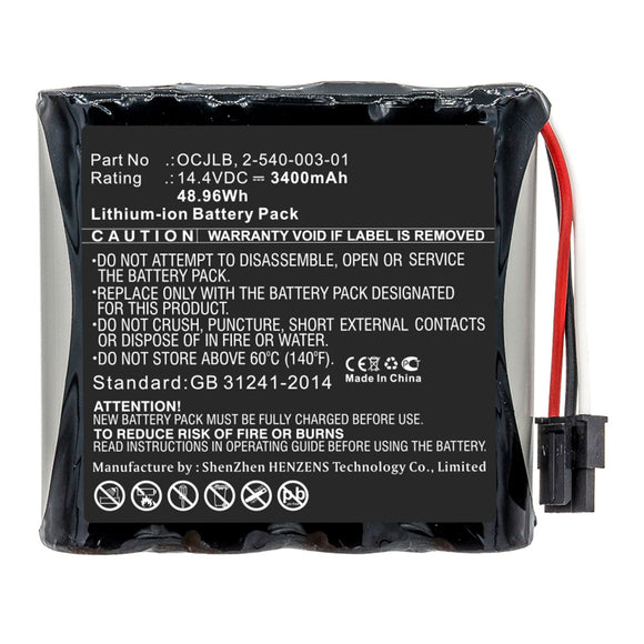 Batteries N Accessories BNA-WB-L13779 Speaker Battery - Li-ion, 14.4V, 3400mAh, Ultra High Capacity - Replacement for Soundcast 2-540-003-01 Battery