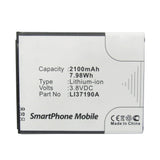 Batteries N Accessories BNA-WB-L11859 Cell Phone Battery - Li-ion, 3.8V, 2100mAh, Ultra High Capacity - Replacement for Hisense LI37190A Battery