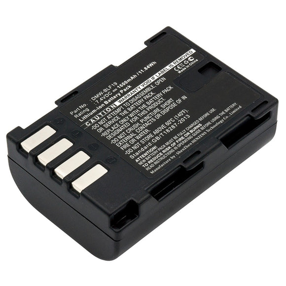 Batteries N Accessories BNA-WB-L9074 Digital Camera Battery - Li-ion, 7.4V, 1600mAh, Ultra High Capacity - Replacement for Panasonic DMW-BLF19 Battery