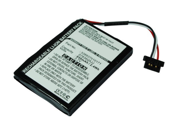 Batteries N Accessories BNA-WB-L4255 GPS Battery - Li-Ion, 3.7V, 650 mAh, Ultra High Capacity Battery - Replacement for Navman 338937010171 Battery