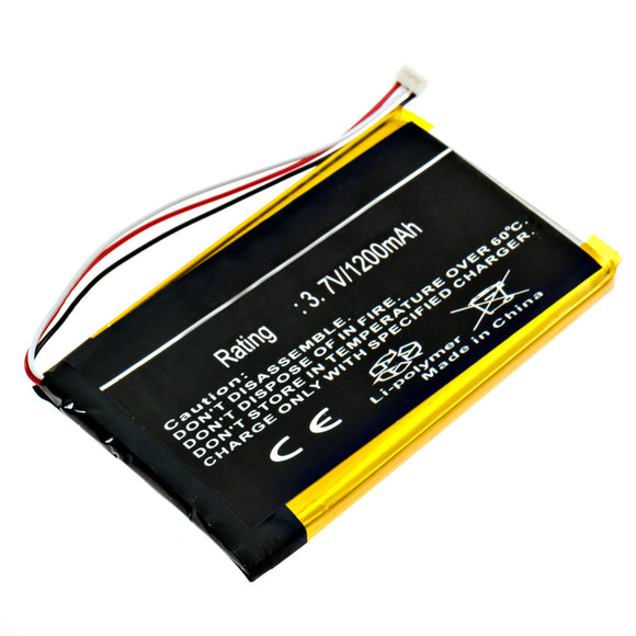 Batteries N Accessories BNA-WB-P4181 GPS Battery - Li-Pol, 3.7V, 1200 mAh, Ultra High Capacity Battery - Replacement for Garmin 361-00051-00 Battery