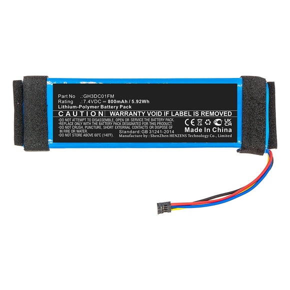 Batteries N Accessories BNA-WB-P14962 Digital Camera Battery - Li-Pol, 7.4V, 800mAh, Ultra High Capacity - Replacement for Xiaomi GH3DC01FM Battery