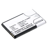 Batteries N Accessories BNA-WB-L19013 Security and Safety Battery - Li-ion, 3.7V, 1200mAh, Ultra High Capacity - Replacement for DEM DEM-1274 Battery