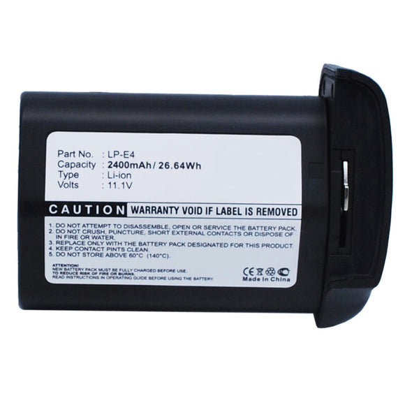 Batteries N Accessories BNA-WB-L8859 Digital Camera Battery - Li-ion, 11.1V, 2400mAh, Ultra High Capacity - Replacement for Canon LP-E4 Battery