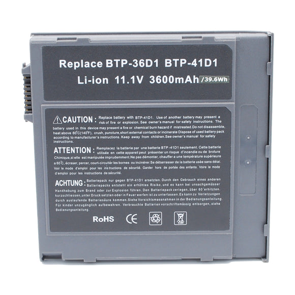 Batteries N Accessories BNA-WB-L15788 Laptop Battery - Li-ion, 11.1V, 3600mAh, Ultra High Capacity - Replacement for Acer BTP-41D1 Battery