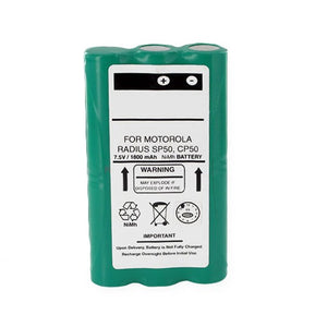 Batteries N Accessories BNA-WB-BNH-9018 2-Way Radio Battery - Ni-MH, 7.5V, 1800 mAh, Ultra High Capacity Battery - Replacement for Motorola HNN9018 Battery