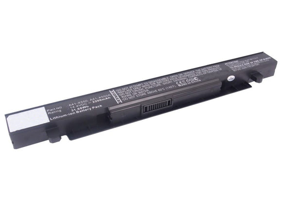 Batteries N Accessories BNA-WB-L4525 Laptops Battery - Li-Ion, 14.4V, 2200 mAh, Ultra High Capacity Battery - Replacement for Asus A41-X550 Battery