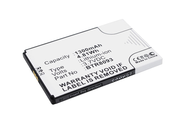 Batteries N Accessories BNA-WB-L3683 Cell Phone Battery - Li-Ion, 3.7V, 1300 mAh, Ultra High Capacity Battery - Replacement for Utstarcom BTR8093 Battery