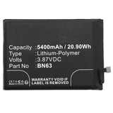 Batteries N Accessories BNA-WB-P18931 Cell Phone Battery - Li-Pol, 3.87V, 5400mAh, Ultra High Capacity - Replacement for Redmi BN63 Battery