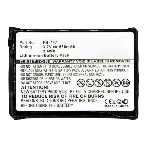 Batteries N Accessories BNA-WB-L16329 2-Way Radio Battery - Li-ion, 3.7V, 650mAh, Ultra High Capacity - Replacement for Midland PB-777 Battery