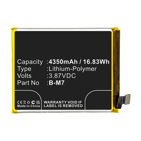 Batteries N Accessories BNA-WB-P15677 Cell Phone Battery - Li-Pol, 3.87V, 4350mAh, Ultra High Capacity - Replacement for VIVO B-M7 Battery