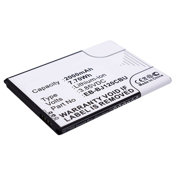 Batteries N Accessories BNA-WB-L643 Cell Phone Battery - Li-Ion, 3.8V, 2000 mAh, Ultra High Capacity Battery - Replacement for Samsung EB-BJ120CBE Battery