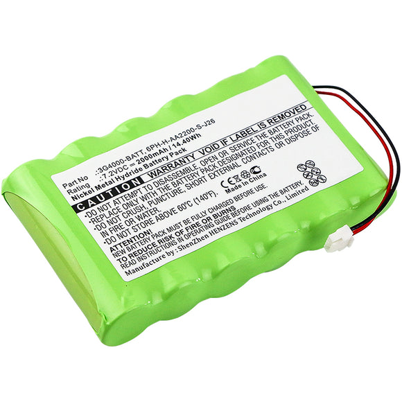 Batteries N Accessories BNA-WB-H8482 Alarm System Battery - Ni-MH, 7.2V, 2000mAh, Ultra High Capacity - Replacement for DSC 3G4000-BATT, 6PH-H-AA2200-S-J26 Battery