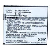 Batteries N Accessories BNA-WB-L10120 Cell Phone Battery - Li-ion, 3.7V, 1200mAh, Ultra High Capacity - Replacement for CUBE1 1ICP4/48/53 1S1P Battery