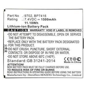 Batteries N Accessories BNA-WB-L10267 Equipment Battery - Li-ion, 7.4V, 1500mAh, Ultra High Capacity - Replacement for Additel 9702 Battery