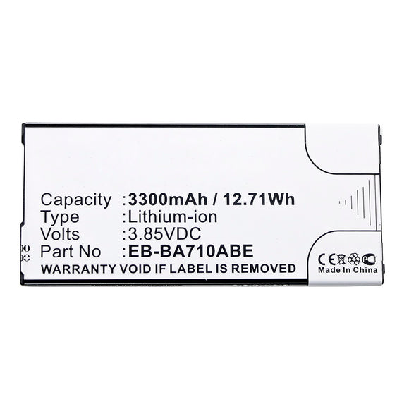 Batteries N Accessories BNA-WB-L13006 Cell Phone Battery - Li-ion, 3.85V, 3300mAh, Ultra High Capacity - Replacement for Samsung EB-BA710ABE Battery