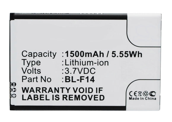 Batteries N Accessories BNA-WB-L3532 Cell Phone Battery - Li-Ion, 3.7V, 1500 mAh, Ultra High Capacity Battery - Replacement for PHICOMM BL-F14 Battery