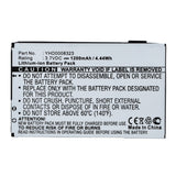 Batteries N Accessories BNA-WB-L13957 Cell Phone Battery - Li-ion, 3.7V, 1200mAh, Ultra High Capacity - Replacement for i-mate YHD0008323 Battery