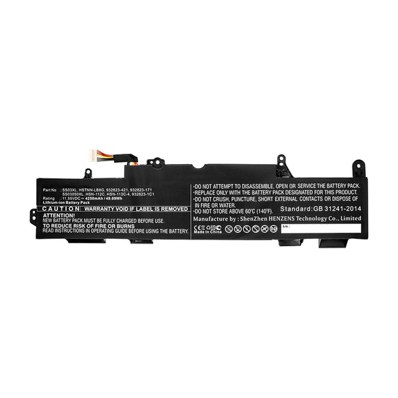 Batteries N Accessories BNA-WB-L11820 Laptop Battery - Li-ion, 11.55V, 4250mAh, Ultra High Capacity - Replacement for HP SS03XL Battery
