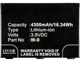 Batteries N Accessories BNA-WB-L8728 Wifi Hotspot Battery - Li-ion, 3.8V, 4300mAh, Ultra High Capacity Battery - Replacement for AT&T 308-10013-01, W-9, W-9B Battery