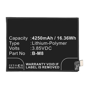 Batteries N Accessories BNA-WB-P15676 Cell Phone Battery - Li-Pol, 3.85V, 4250mAh, Ultra High Capacity - Replacement for VIVO B-M8 Battery