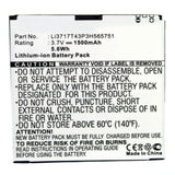 Batteries N Accessories BNA-WB-L4043 Cell Phone Battery - Li-ion, 3.7, 1500mAh, Ultra High Capacity Battery - Replacement for BoostMobile Li3717T43P3H565751, Li3717T43P3H565751-H Battery