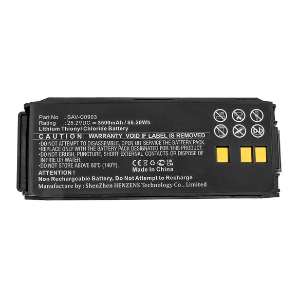 Batteries N Accessories BNA-WB-L13594 Medical Battery - Li-SOCl2, 25.2V, 3500mAh, Ultra High Capacity - Replacement for SaverOne SAV-C0903 Battery
