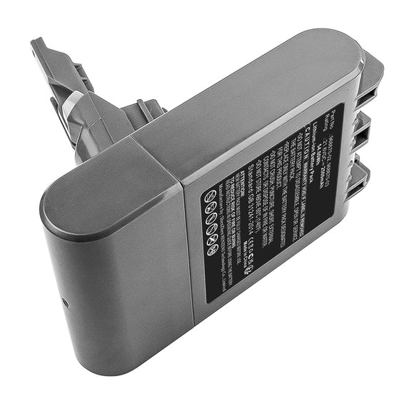 Batteries N Accessories BNA-WB-L11146 Vacuum Cleaner Battery - Li-ion, 21.6V, 2500mAh, Ultra High Capacity - Replacement for Dyson 968670-02 Battery
