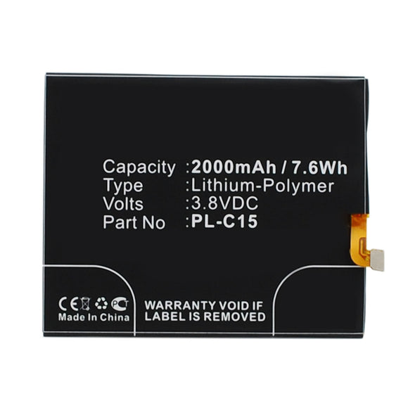 Batteries N Accessories BNA-WB-P10150 Cell Phone Battery - Li-Pol, 3.8V, 2000mAh, Ultra High Capacity - Replacement for DOOV PL-C15 Battery