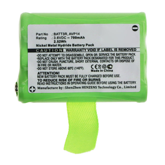 Batteries N Accessories BNA-WB-H14361 2-Way Radio Battery - Ni-MH, 3.6V, 700mAh, Ultra High Capacity - Replacement for Midland AVP14 Battery