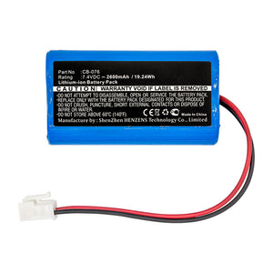 Batteries N Accessories BNA-WB-L15008 Equipment Battery - Li-ion, 7.4V, 2600mAh, Ultra High Capacity - Replacement for Promax CB-076 Battery
