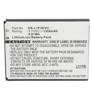 Batteries N Accessories BNA-WB-L3997 Cell Phone Battery - Li-ion, 3.7, 1300mAh, Ultra High Capacity Battery - Replacement for Samsung EB-L1P3DVU, GH43-03668C Battery